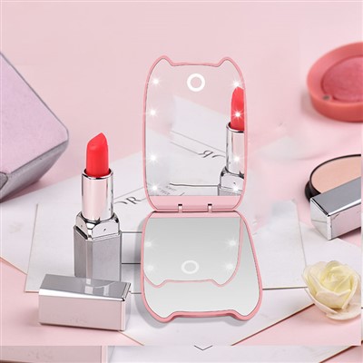 LED kompakt reisemakeupspeil